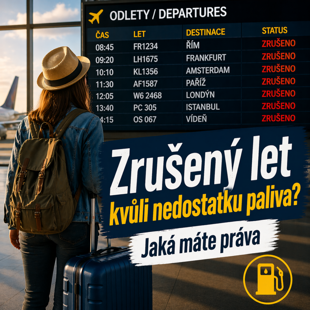 Zrušený let kvůli nedostatku paliva: jaká máte práva
